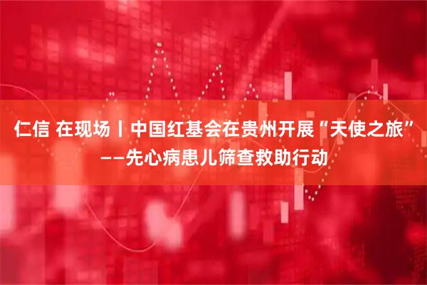 仁信 在现场丨中国红基会在贵州开展“天使之旅”——先心病患儿筛查救助行动