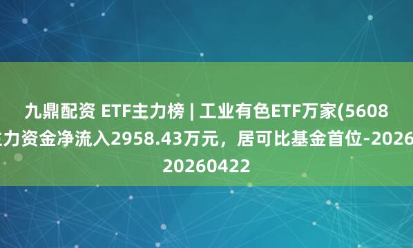 九鼎配资 ETF主力榜 | 工业有色ETF万家(560860)主力资金净流入2958.43万元，居可比基金首位-20260422